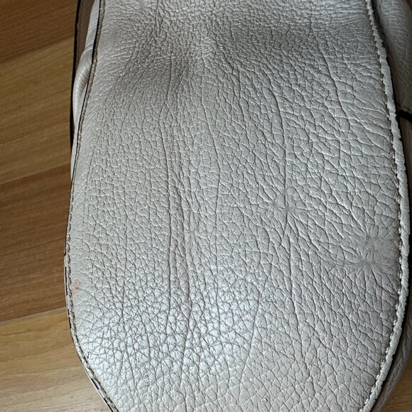 orYANY Trina Misty Rose Pebbled Italian Leather Satchel Handbag - Picture 9 of 13